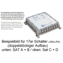 Jultec JPS1701-16MN JESS EN50607 Einkabelumsetzer für 4 Satelliten (1x16 UBs/IDs/Umsetzungen)