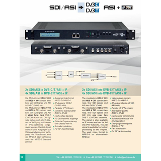 Polytron HDS-4 C01 SDI / ASI in DVB-C / ASI + IP (4x SDi auf DVB-C)
