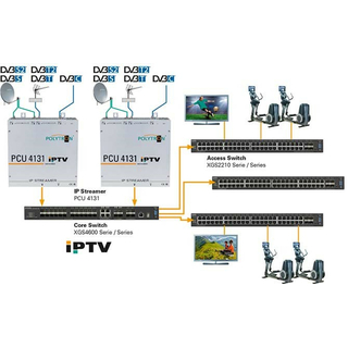 Polytron PCU 8 IP (Set aus 2x Polytron PCU 4131 IP-Streamer IPTV-Kopfstelle (8x DVB-S/S2 / DVB-T/T2 / DVB-C in IP mit 8x CI)