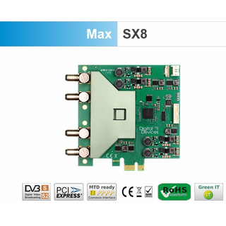 Digital Devices Max SX8 Pro (4/8) 8 Tuner TV Karte - DVB-S2/DVB-S2X Full Spectrum (Unicable-/JESS-Untersttzung)