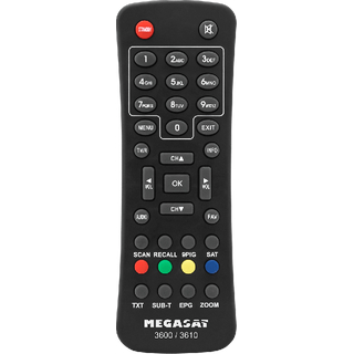 Megasat 3610 Scart SD Sat-Receiver DVB-S (fr Montage hinter TV-Gert / 12V tauglich)