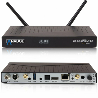 Anadol COMBO 4K UHD E2 Linux Receiver DVB-S2 + DVB-C/T2 Tuner