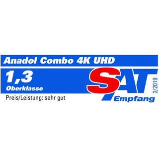 Anadol COMBO 4K UHD E2 Linux Receiver DVB-S2 + DVB-C/T2 Tuner