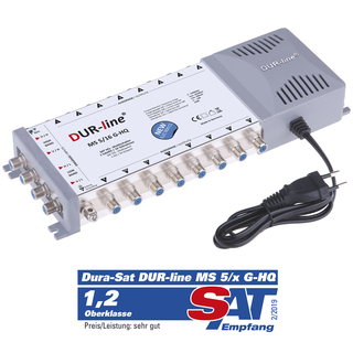 Multischalter DUR-LINE 5/16 G-HQ mit Netzteil + 22khz Generator (Quad-LNB-tauglich)