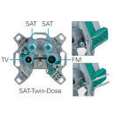 Polytron PODO 2 S / PODO 2 ST SAT-Antennendose 3- / 4-Loch (Stichdose/Stichleitungsdose)