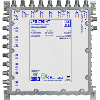 Jultec JPS1708-4T JESS EN50607 Einkabelumsetzer fr 4 Satelliten (8x4 UBs/IDs/Umsetzungen)