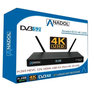 Anadol ECO V1 (Version 1) 4K UHD E2 Linux Satreceiver (DVB-S2) - Warenrcklufer 1B Ware