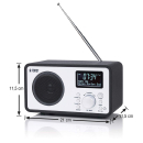 FORST Digitalradio DABIO 5 mit deutscher Beschriftung und großzügigem Display, DAB+- / UKW-Radio, Weckfunktion