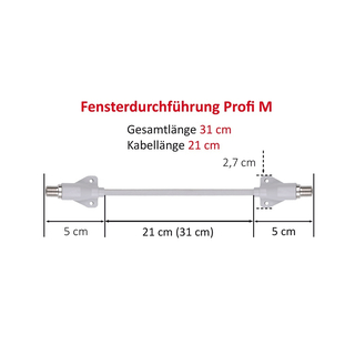 DUR-line FD Profi 21/31cm - Fensterdurchfhrung