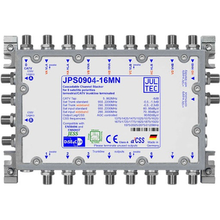 Jultec JPS0904-16MN JESS EN50607 Einkabelumsetzer fr 2 Satelliten (4x16 UBs/IDs/Umsetzungen)