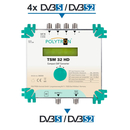 Polytron TSM 32 HD SAT-Konverter, 4 Eingänge umgesetzt in...