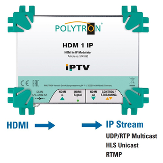 Polytron HDM 1 IP 1x HDMI-in-IP Modulator (HDMI-Streamer)