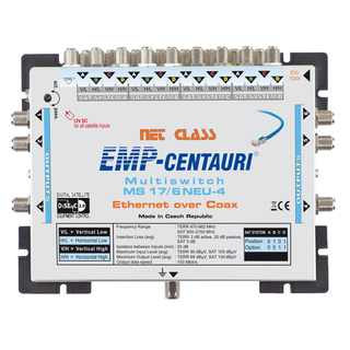 EMP Centauri Ethernet-over-Coax (EoC) Multischalter 17/6 NEU-4 (1Gbit)