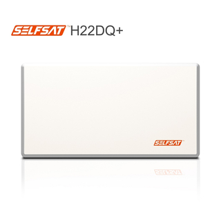 Selfsat H22DQ+ Flach Satantenne Quattro LNB-Version (incl. Fensterhalterung)