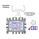 Jultec JPS0502-16M (Gen 2) Unicable/JESS Multischalter (2x16 UBs/IDs/Umsetzungen- a²CSS2 Technologie)