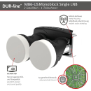 Dur-Line MB6-US Monoblock Single LNB (1 Teilnehmer/ 6 Grad)