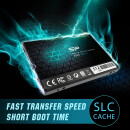 Silicon Power A55 SSD interne Festplatte 500GB (0,5TB), 2.5 Zoll, SATA III 3D NAND SLC Cache Performance Boost