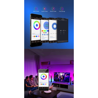 GigaBlue 2x LED Lightbar TV Ambiente Hintergrundbeleuchtung Smart dimmbar RGB