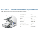 EPAK VSAT DSi9 KU Pro - digitale 90cm Internet Schiffsantenne (selbst ausrichtend und nachführend / Binnen-/See-/Meer-Schifffahrt)