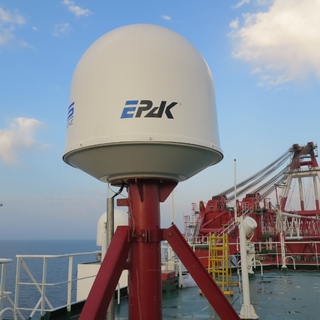 EPAK VSAT DSi13 KU Pro - digitale 130cm Internet Schiffsantenne (selbst ausrichtend und nachfhrend / Binnen-/See-/Meer-Schifffahrt)