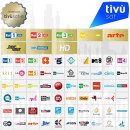 Telesystem TS 9018 Tivusat Full HD HEVC H.265 HDMI DVB-S2 Satreceiver incl. Smardcard (Rai, Mediaset, LA7, Canal 5 ...)