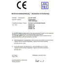 Jultec JOM0101T-FR/JOM0102T-FR/JOM0201T-FR/JOM0202T-FR optische Multischalterumsetzer (optisches Fibre LNB auf Legacy-Multischalter - Virtual Abschlusseinheit)