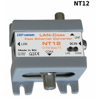 EMP Centauri EoC Terminal NT12 Ethernet-over-Coax (1x LAN/1x SAT/ 1x TV)