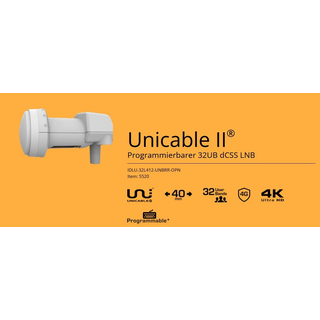 Inverto Unicable 2 / JESS LNB SP-IDLU-32UL412-UNBRR-OPP (32 Teilnehmer/ EN50494 + EN50607)