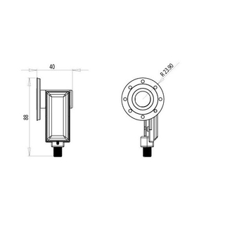 Flansch Single LNB Inverto IDLP-SFLANGE Universal