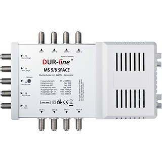 Multischalter DUR-LINE 5/8 mit Netzteil + 22khz Generator (Quad-LNB-tauglich)