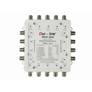 DUR-LINE MSRP 508A Professional Multischalter 5/8 fr Betrieb ohne Netzteil (kaskadierbar)