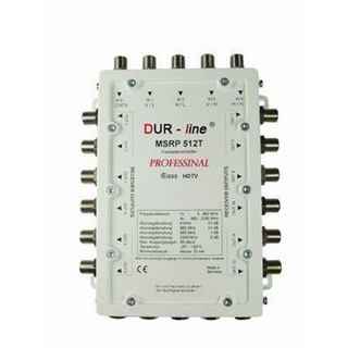 DUR-LINE MSRP 512T Professional Multischalter 5/12 fr Betrieb ohne Netzteil