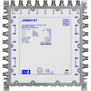 Jultec JRM0916T Multischalter (9/16 fr 2 Satelliten - voll receivergespeist)