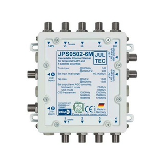 Unicable Umsetzer JULTEC JPS0502-6M/T/TN (erweiterbar bis auf mehrere 100 Teilnehmer / Made in Germany)