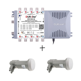 mit 2x Breitband-LNB